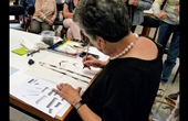 2017 - Ikebana International, Hana Chapter Belgium, demo sumi-e