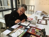 2018 - Ikebana International, Hana Chapter Belgium, demo sumi-e